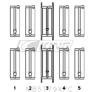 King Main Bearing Shell...