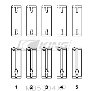 King Main Bearing Shell...