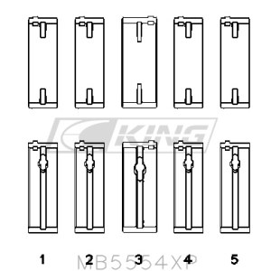 King Main Bearing Shell...
