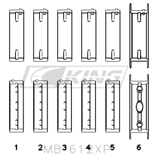 King Main Bearing Shell...