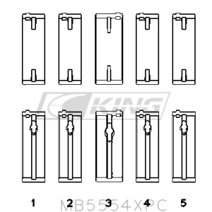 King Main Bearing Shell...