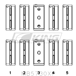 King Main Bearing Shell...