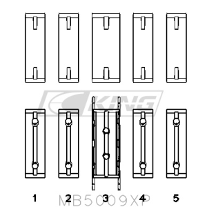 King Main Bearing Shell...
