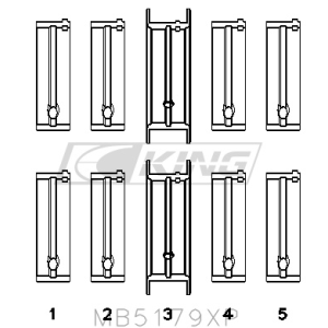 King Main Bearing Shell...