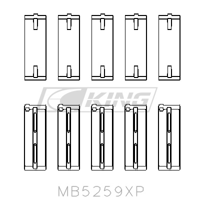 King Main Bearing Shell...