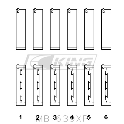 King Main Bearing Shell...