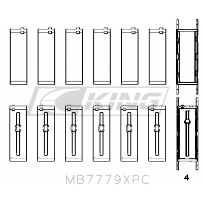 King Main Bearing Shell...